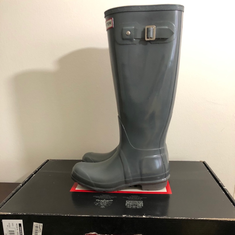 Hunter Original Tall Rain Boots - Grey